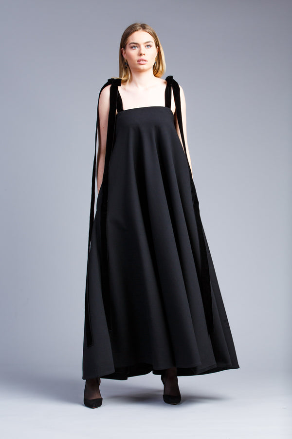 robe longue noire 